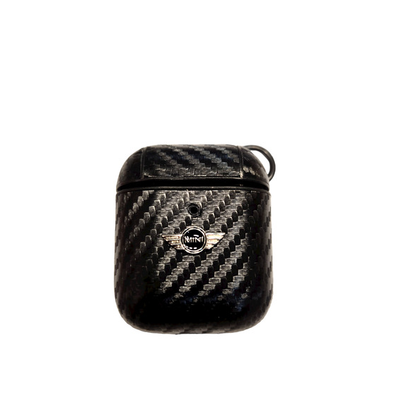Case Cover For Airpods Fits only 1st and 2nd Gen Carbon Design for Mini Cooper - Picture 1 of 3